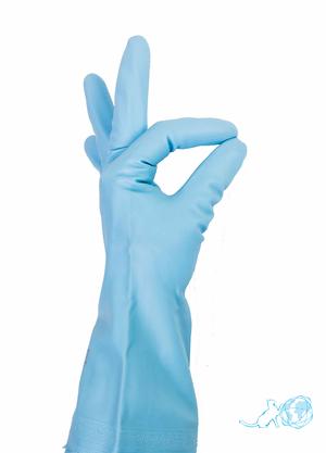 Купить универсальные перчатки с хлопковым напылением (размер S) "Белый Кот" недорого