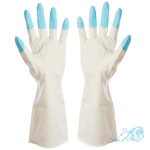 Купить виниловые перчатки (без внутреннего покрытия, с уплотнением на кончиках пальцев) "Белый Кот"