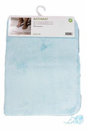 Купить коврик для ванной 65*45 см, голубой, Белый Кот недорого