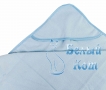 Купить полотенце детское с капюшоном (голубое) 70*75, Белый Кот в интернет-магазине